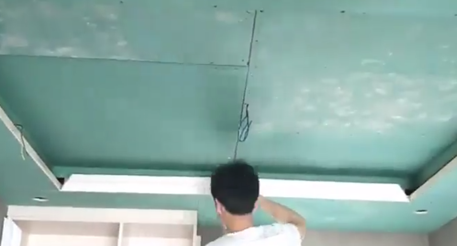 石膏线吊顶安装方法